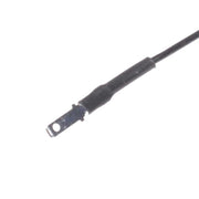 Papuc electric tata 2,8mm cu fir negru pre-sertizat 20cm, set 100 bucati, conector din alama