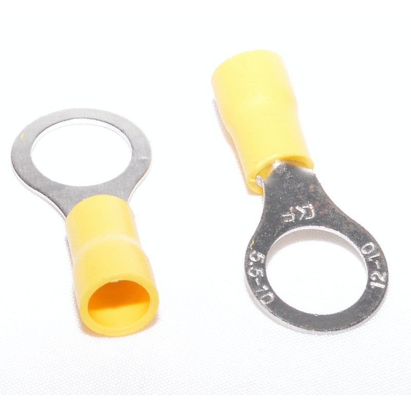 Papuc electric izolat tip inel O10mm, sectiune cablu 2-8mm², izolatie PVC galbena, set 2 bucati detaliu