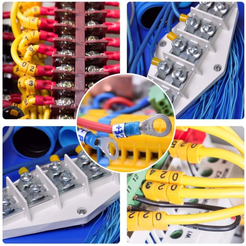 Papuci conectori electrici izolati montati in tablouri si instalatii electrice industriale, aplicatii diverse
