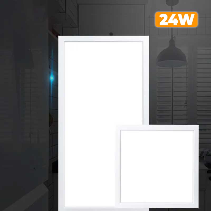 Panou LED incastrat 24W, 300x600mm, rama alba, lumina uniforma pentru tavan casetat — set 10 bucati