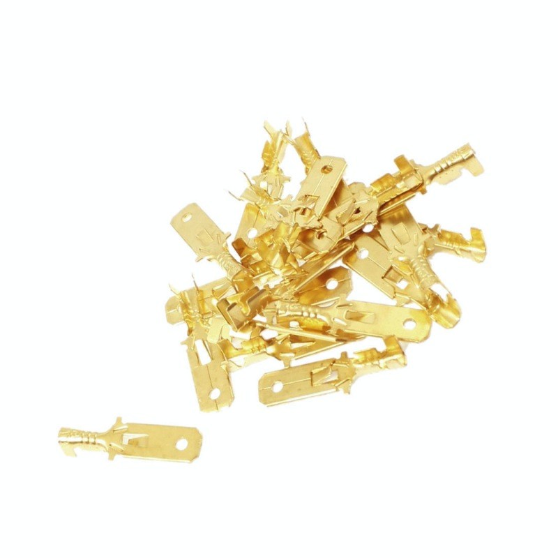 Conectori tata 6.3mm auriti, vedere de ansamblu set multiple bucati