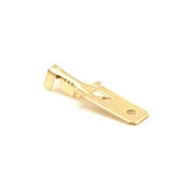 Papuc electric tata 6.3mm aurit, conector individual pentru instalatii electrice, set 100 bucati