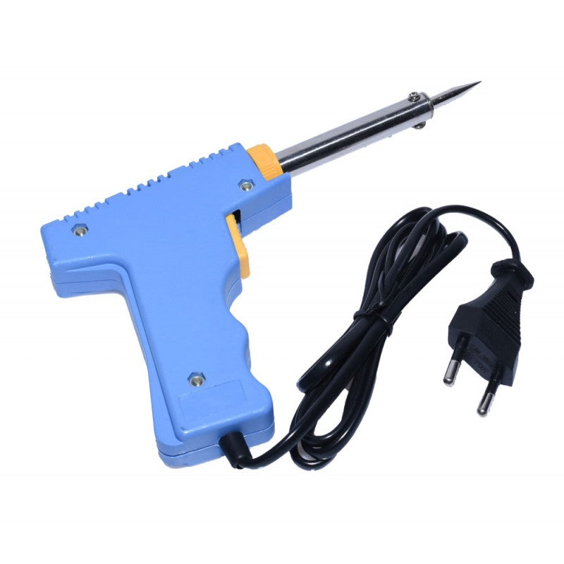 Pistol de lipit 30-100W vazut din lateral, design tip pistol cu cablu si stecker european