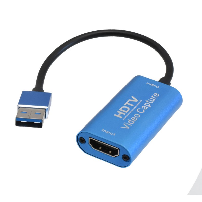 Placa captura video HDMI USB 3.0 compacta, design miniatura cu cablu integrat