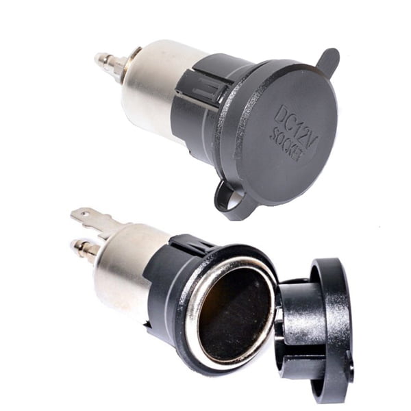 Priza bricheta auto 12V cu capac protector, montaj incastrat 16mm, suporta pana la 120W, set doua pozitii
