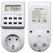 Priza programabila cu timer digital 16A 3680W, afisaj LCD, fata si spate