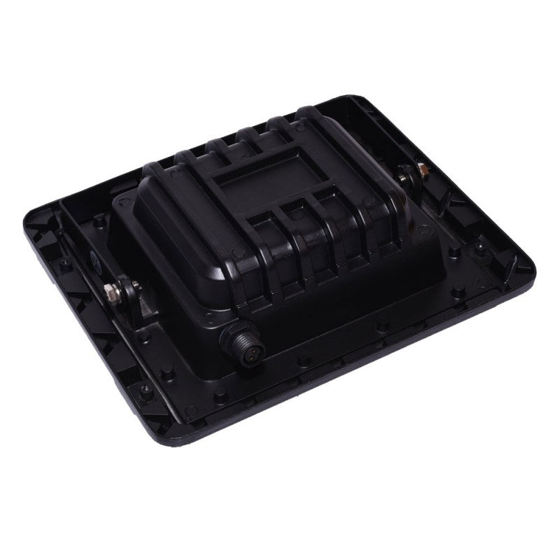 Spatele proiectorului LED solar 150W cu suport reglabil si compartiment baterie LifePO4 etans