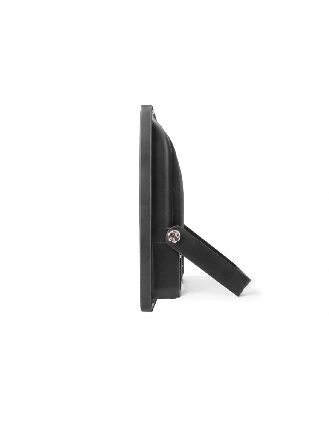 Proiector LED slim 20W, vedere laterala cu suportul reglabil de prindere pe perete