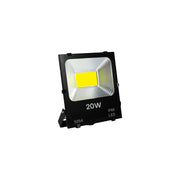 Proiector LED COB 20W IP66 pentru exterior, carcasa aluminiu negru, montaj pe suport reglabil