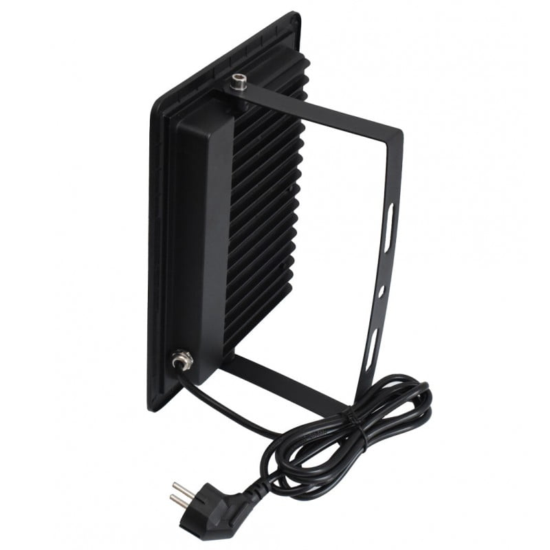 Proiector LED 100W vazut lateral, cu suport reglabil de montare si radiator din aluminiu