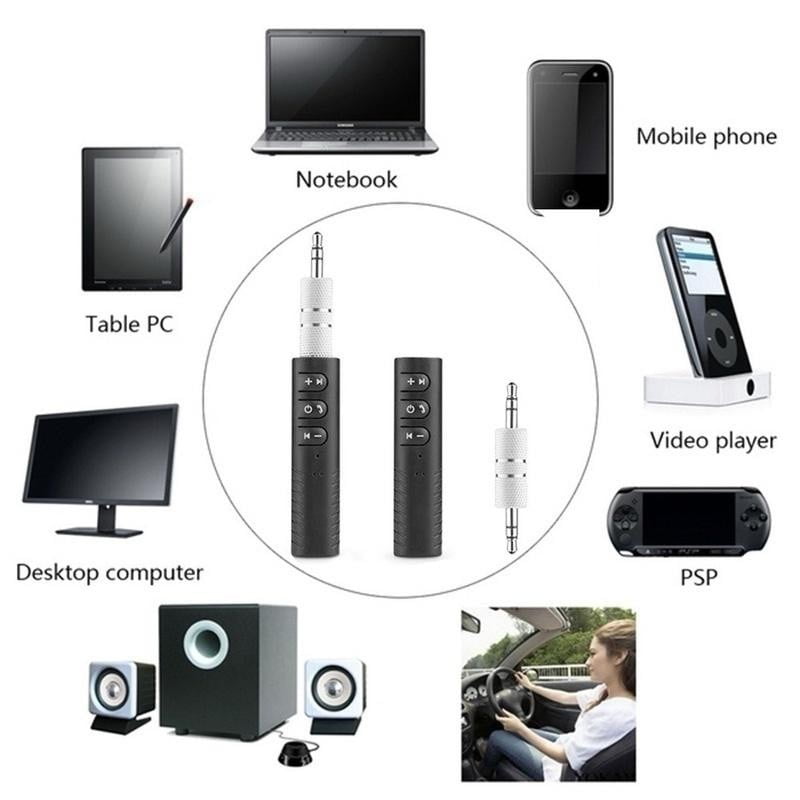 Receptor audio Bluetooth jack 3,5 mm compatibil cu laptop, PC, telefon, boxe si masina