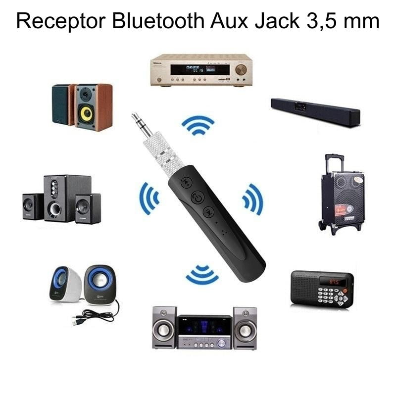 Receptor Bluetooth jack 3,5 mm conectabil la boxe, sistem home audio, radio si casetofon