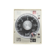 Temporizator mecanic ST3P cu buton rotativ 0-12H, alimentare 220V, 4 game de timp selectabile