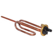 Rezistenta boiler 2000W cu elemente indoite din cupru si flansa de montaj, conectori electrici cu picioare scurte