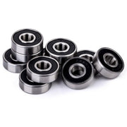 Set 10 rulmenti 627 2RS din otel, protectie dubla cauciuc, dimensiuni 7x22x7mm, pentru motoare si echipamente industriale