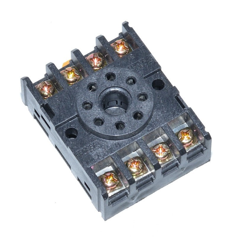 Soclu releu industrial 8 pini, borne cu suruburi pentru conectare rapida