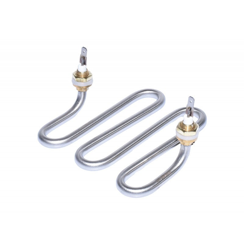 Rezistenta electrica dublu W 2000W, 230V, conector papuc 6,3mm, din aliaj cu alama, pentru plite electrice