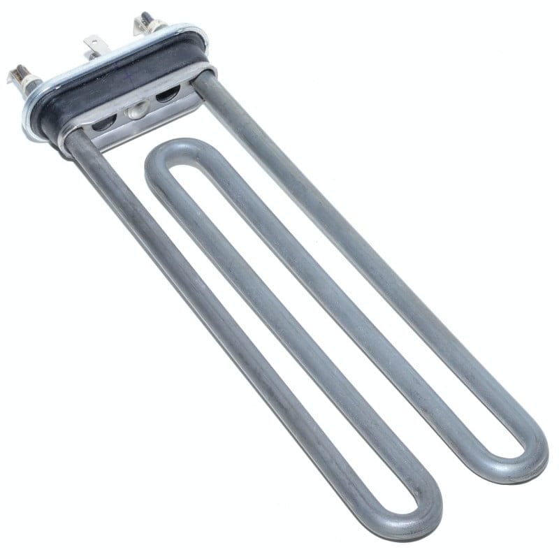 Rezistenta tubulara masina de spalat 1900W vazuta din spate, cu garnitura neagra si conectori electrici