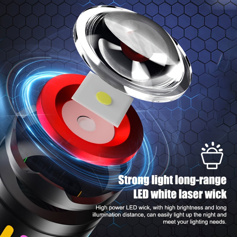 Cip LED de putere mare cu lentila reflectorizanta pentru raza lunga de iluminare