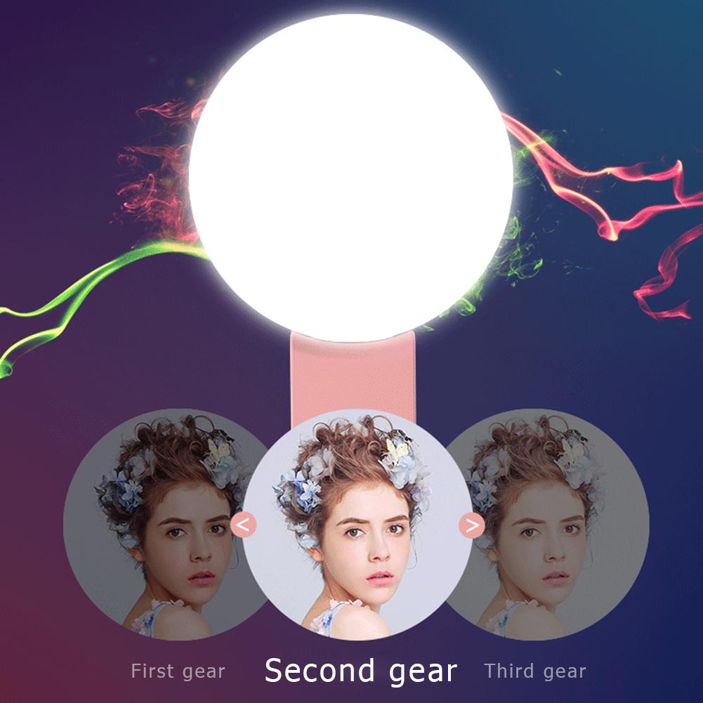Lampa LED selfie cu 3 trepte de intensitate reglabila, comparatie rezultate iluminare pe fata