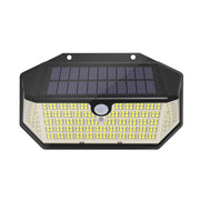 Lampa solara de perete cu 266 LED-uri, senzor de miscare PIR si acoperire 270 grade, montaj exterior