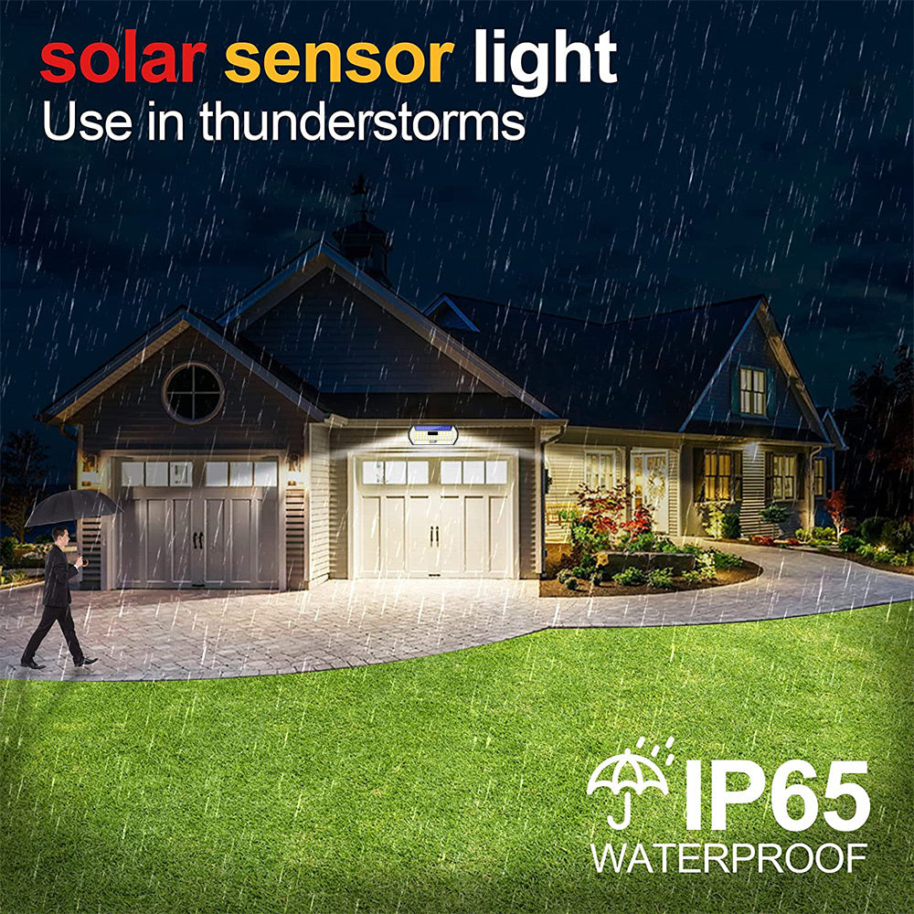 Lampa solara pentru exterior IP65 waterproof, rezistenta la ploaie si furtuna