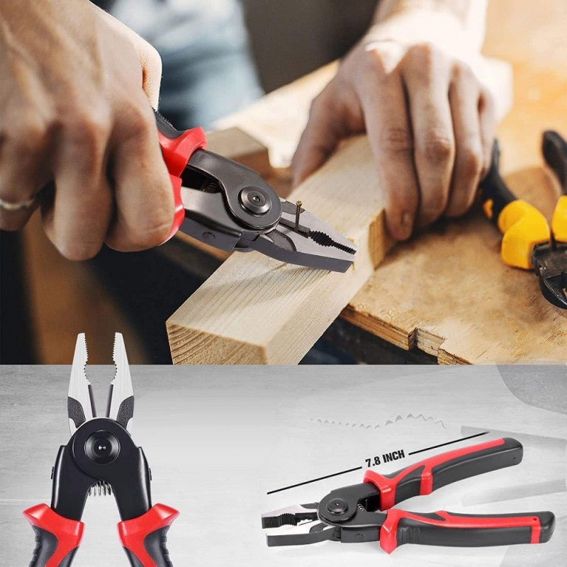 Patent multifunctional 7.8 inch folosit la prinderea unui cui in lemn, maner antiderapant