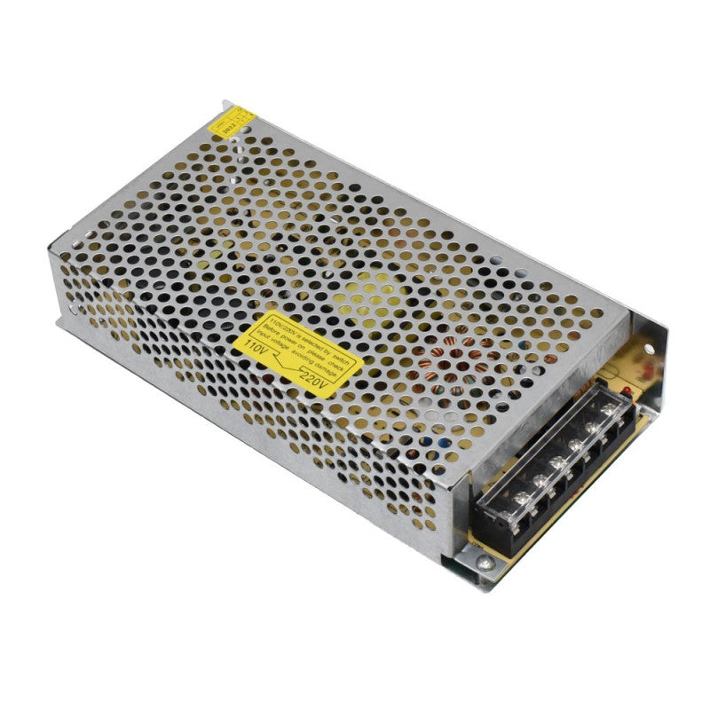 Sursa alimentare slim 150W 15V DC, carcasa metalica perforata, intrare 220V, iesire 10A pentru benzi LED