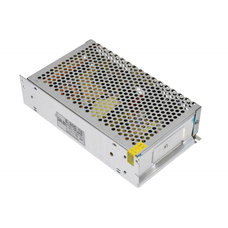 Sursa alimentare metalica 300W 15V DC 20A cu carcasa perforata pentru benzi LED