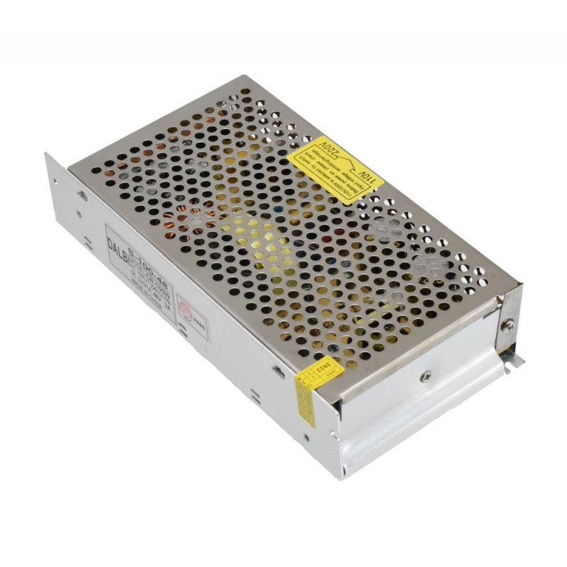 Sursa alimentare 100W 48V DC, eticheta cu specificatii tehnice vizibila pe carcasa metalica