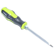 Surubelnita mecanica dreapta 6x5, tija Chrome-Vanadium continua, maner ergonomic cauciucat verde-negru, cap magnetic
