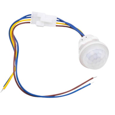 Senzor PIR 110-220V cu 4 fire si mufa detasabila, vedere de ansamblu