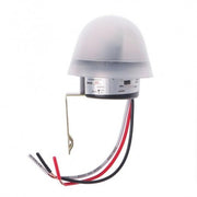 Senzor crepuscular 24V DC, 10A, IP44, pentru automatizarea iluminatului exterior, cu suport metalic si fire de conectare