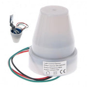 Senzor crepuscular 360 grade, 220V/10A, cu fire de conexiune si suport metalic de montaj