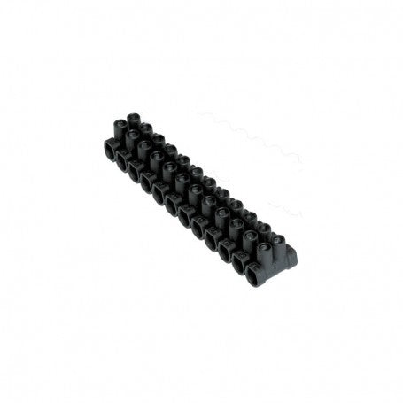 Regleta neagra tip sir 250V 30A, set 10 bucati, pentru conexiuni electrice in instalatii rezidentiale