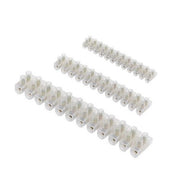 Set 10 reglete transparente 12 poli, 250V 5A, pentru conexiuni electrice circuite iluminat LED