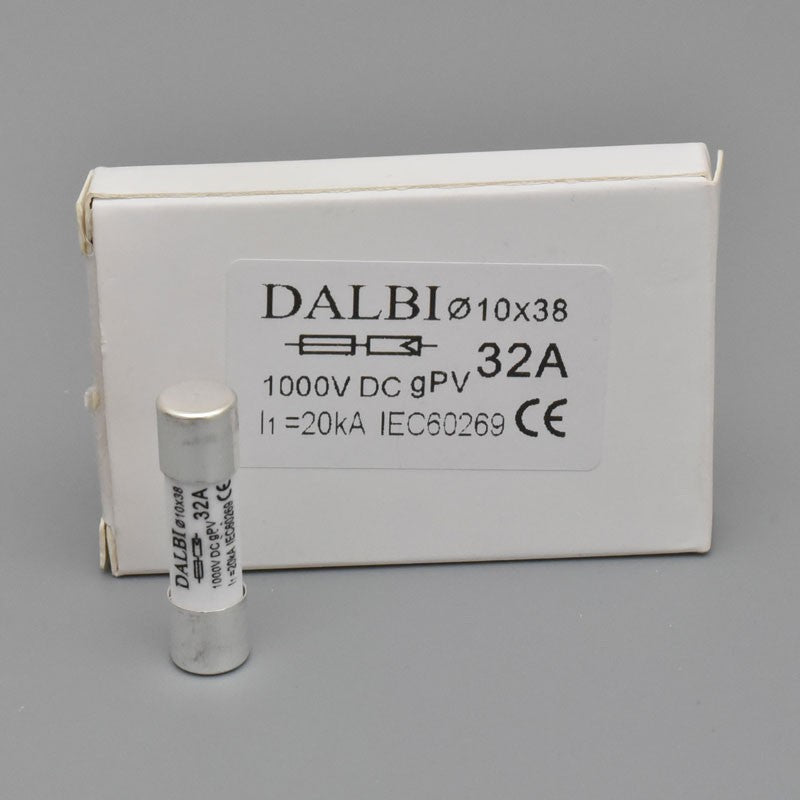 Siguranta fuzibila 10x38mm 32A DC langa cutia de ambalaj originala, set 10 bucati