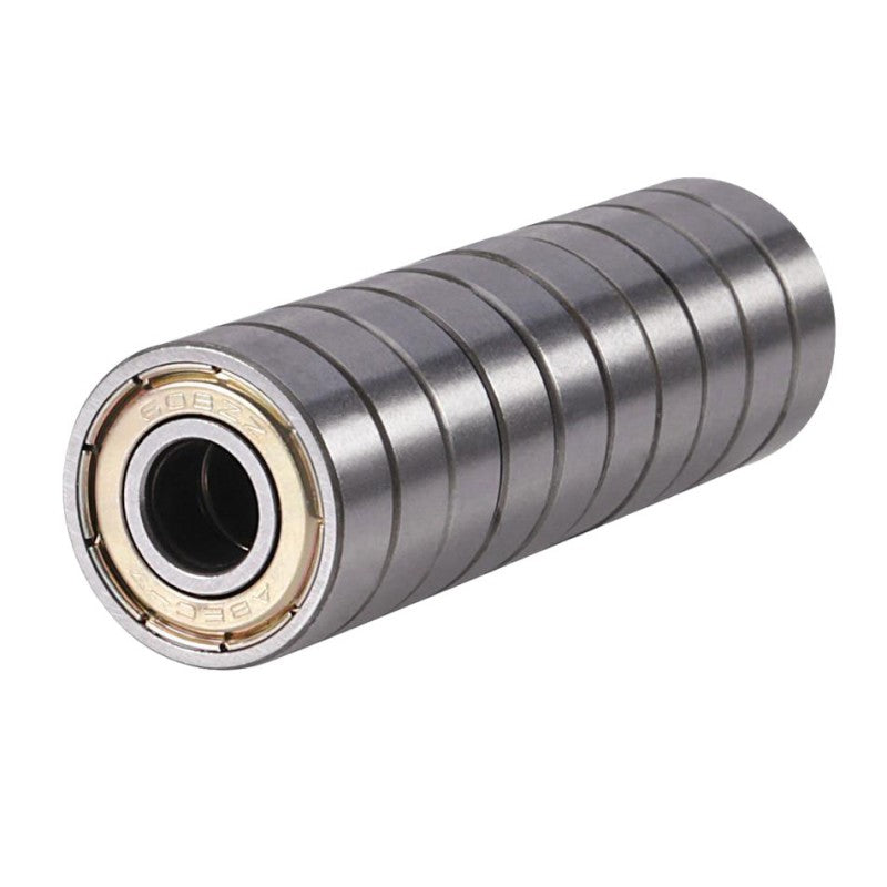 Set 10 rulmenti 627 ZZ din otel, dimensiuni 7x22x7mm, etansare dubla metalica, compatibili motoare electrice mici