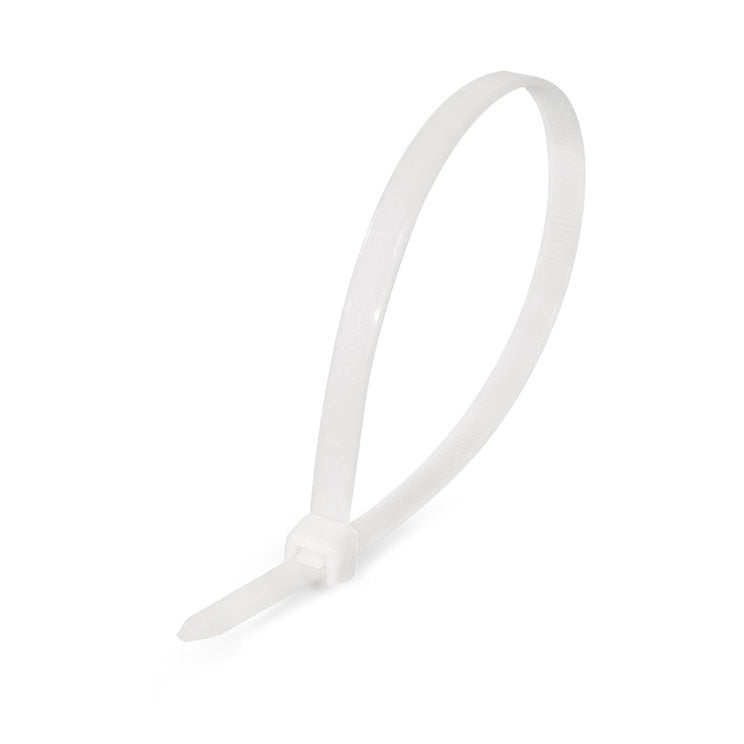 Colier plastic alb autoblocant 7.6mm x 500mm pentru organizare cabluri electrice, rezistent -40 la +85 grade C