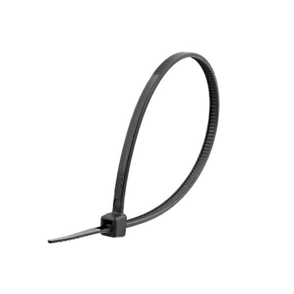 Colier plastic negru din nylon 2.5x100mm pentru organizare cabluri, set 100 bucati, autoblocare