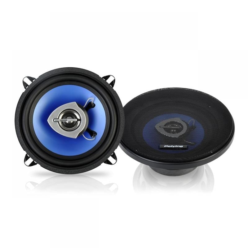 Difuzoare auto coaxiale 5.25 inch, 100W, vedere frontala si laterala cu reflectie