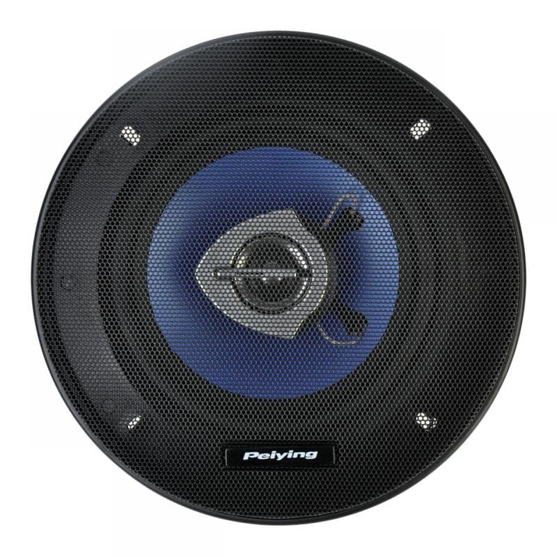 Difuzor auto 5.25 inch cu grila metalica neagra, vedere frontala de aproape