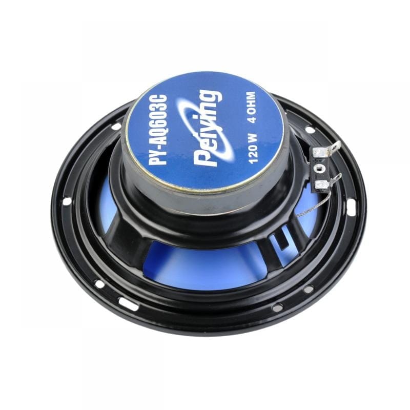 Difuzor auto 6 inch, 120W, 4 Ohm, vedere spate cu magnet si borne de conectare