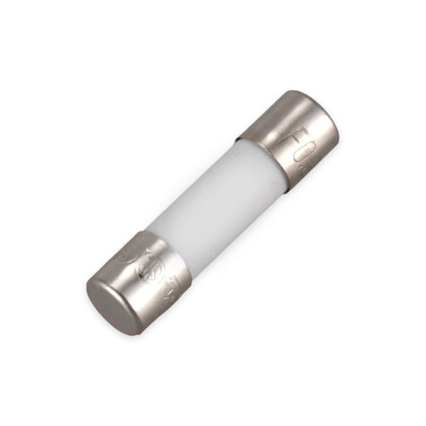 Siguranta fuzibila ceramica rapida 1A, 250V, dimensiune 6x25mm, corp alb cu capace metalice