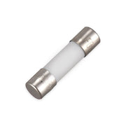 Siguranta fuzibila ceramica rapida 1A, dimensiune 5x20mm, corp alb cu capete metalice argintii