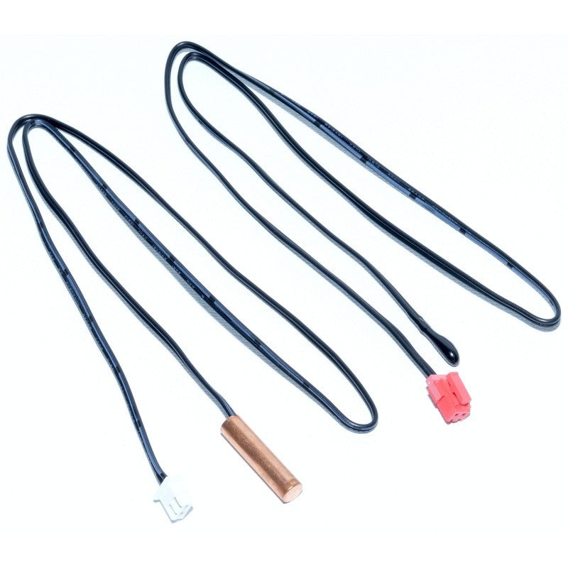 Set sonda NTC cupru 25mm si senzor temperatura aer conditionat 5K, cablu 500mm, conectori alb si rosu