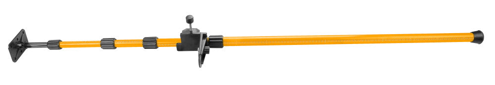 Stativ telescopic pentru nivela laser, extensie maxima 3.85 m, constructie industriala robusta, galben-negru