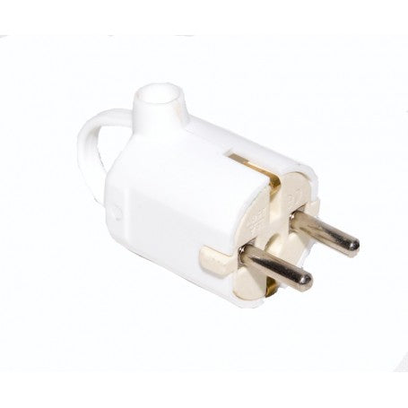 Stecher ceramic 16A vazut din spate, evidentiind inelul de tragere si contactele metalice
