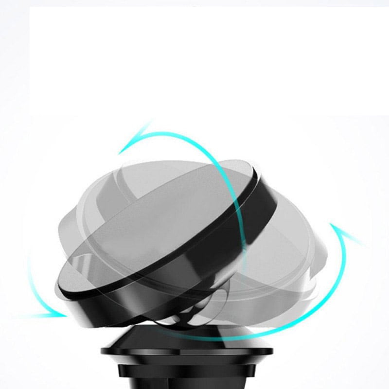 Suport magnetic telefon auto cu rotire 360 grade, fixare in grila de ventilatie, cap ajustabil