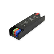Sursa alimentare slim 24V 60W pentru banda LED, conectori Push-in color-coded, design compact 120x34x24mm, IP20